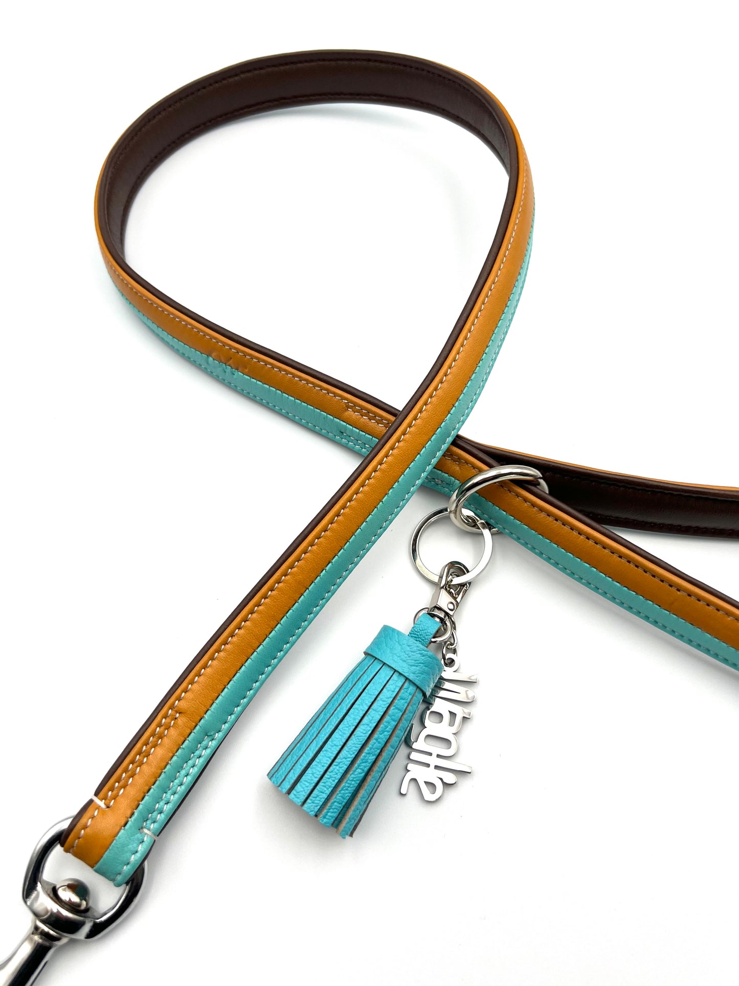 Padded Deco Teal, Tan and Brown