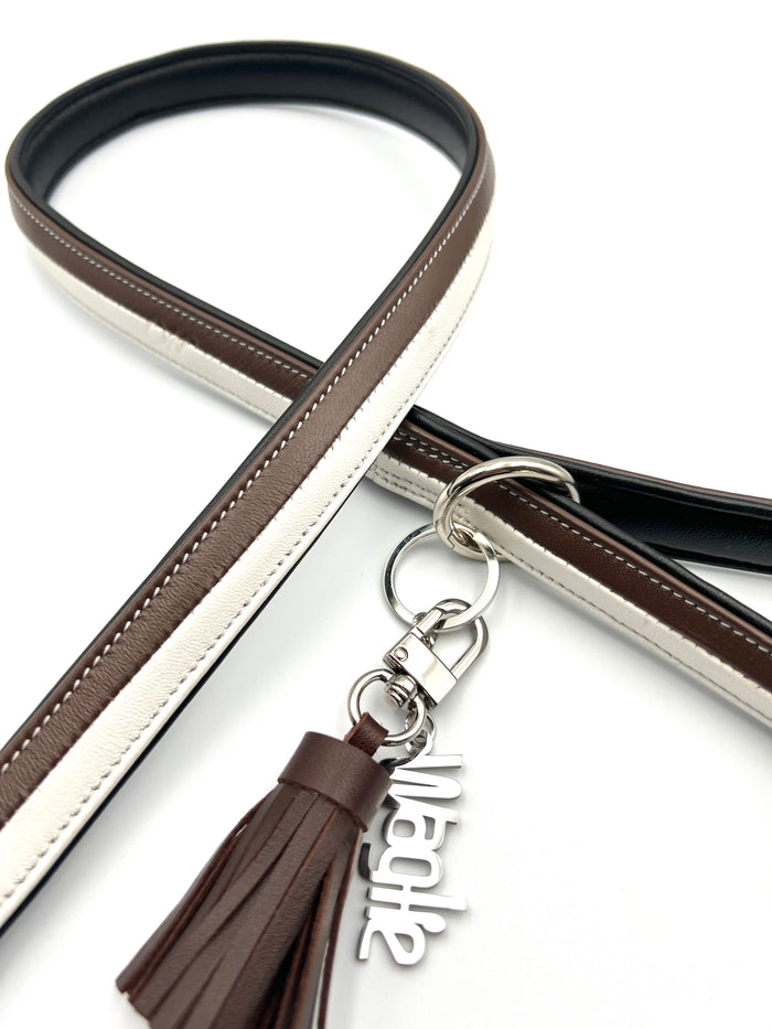 Padded Deco Brown and White
